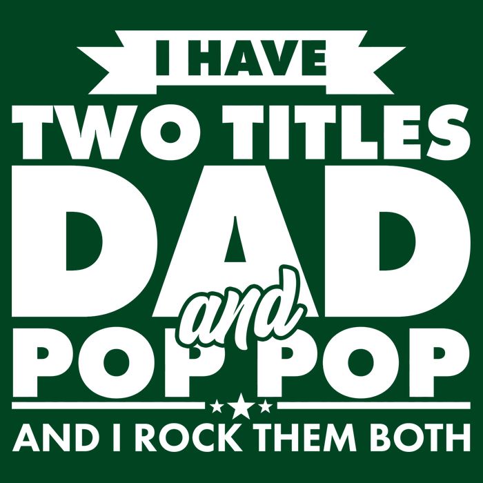I Have Two Titles Dad And Pop Pop Mousepad