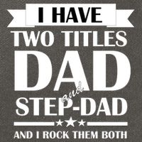 I Have Two Titles Dad And Step Dad And I Rock Them Both Cotton Canvas Backpack