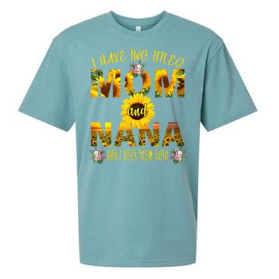 I Have Two Titles Mom And Nana Sueded Cloud Jersey T-Shirt