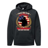 I Have Two Titles Veteran And Retirement Performance Fleece Hoodie