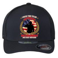 I Have Two Titles Veteran And Retirement Flexfit Unipanel Trucker Cap