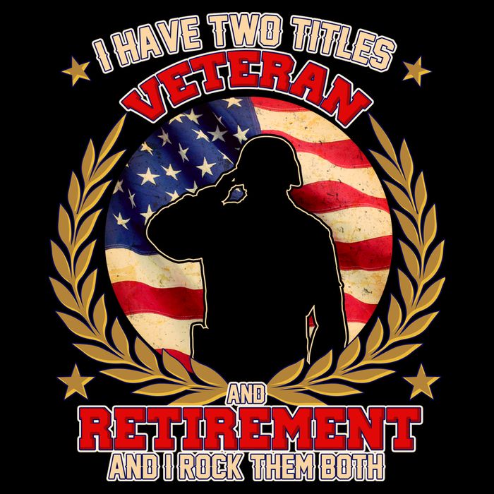 I Have Two Titles Veteran And Retirement Impact Tech Backpack