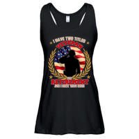 I Have Two Titles Veteran And Retirement Ladies Essential Flowy Tank