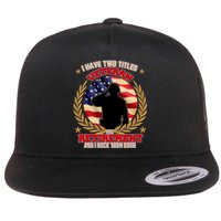 I Have Two Titles Veteran And Retirement Flat Bill Trucker Hat