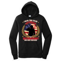 I Have Two Titles Veteran And Retirement Women's Pullover Hoodie