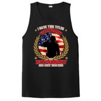 I Have Two Titles Veteran And Retirement PosiCharge Competitor Tank