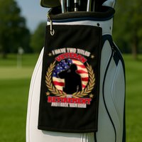 I Have Two Titles Veteran And Retirement Golf Towel