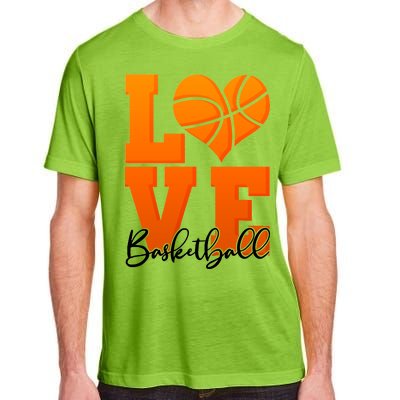 I Heart Basketball Adult ChromaSoft Performance T-Shirt