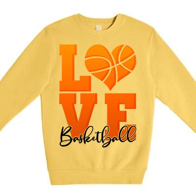 I Heart Basketball Premium Crewneck Sweatshirt