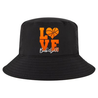 I Heart Basketball Cool Comfort Performance Bucket Hat