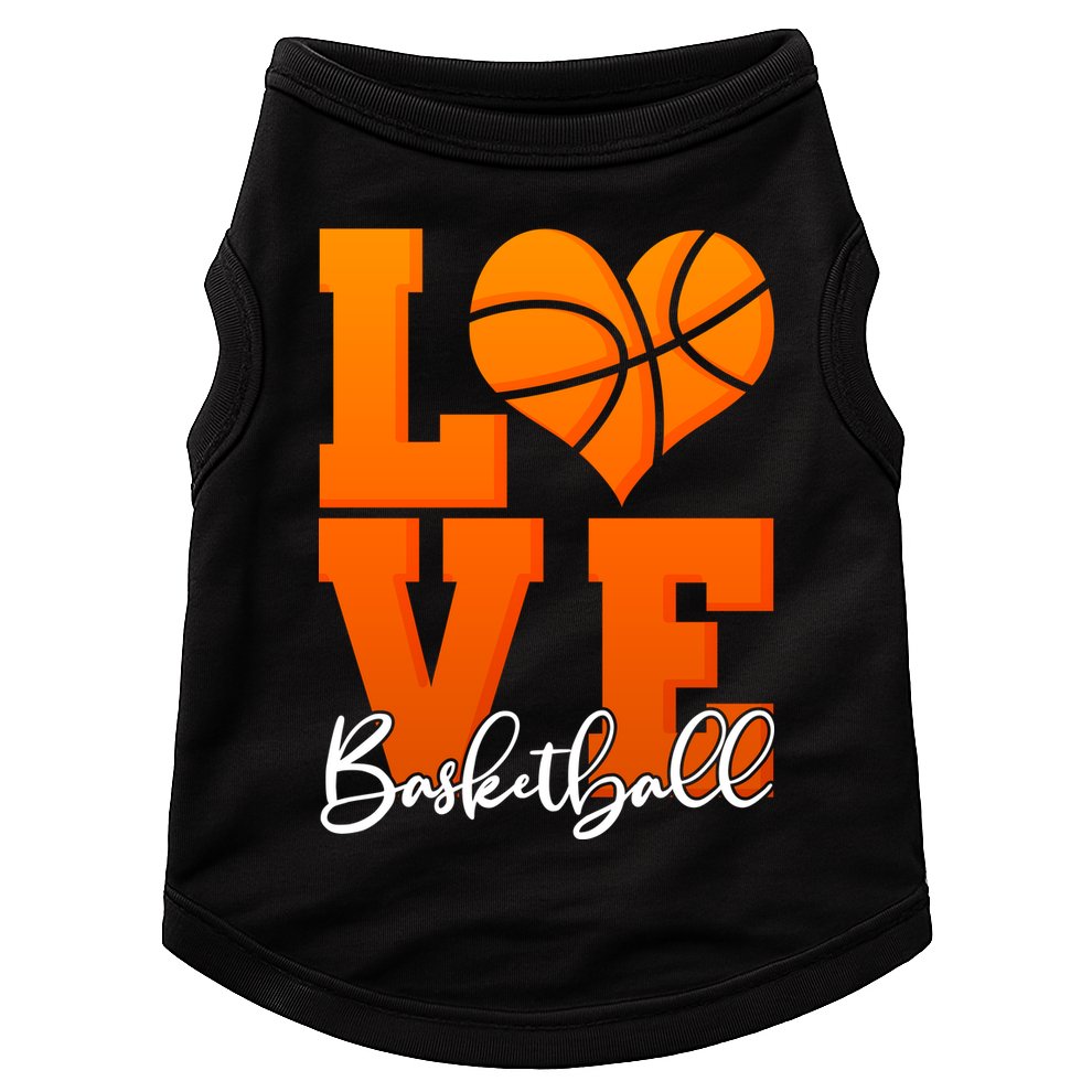I Heart Basketball Doggie Tank