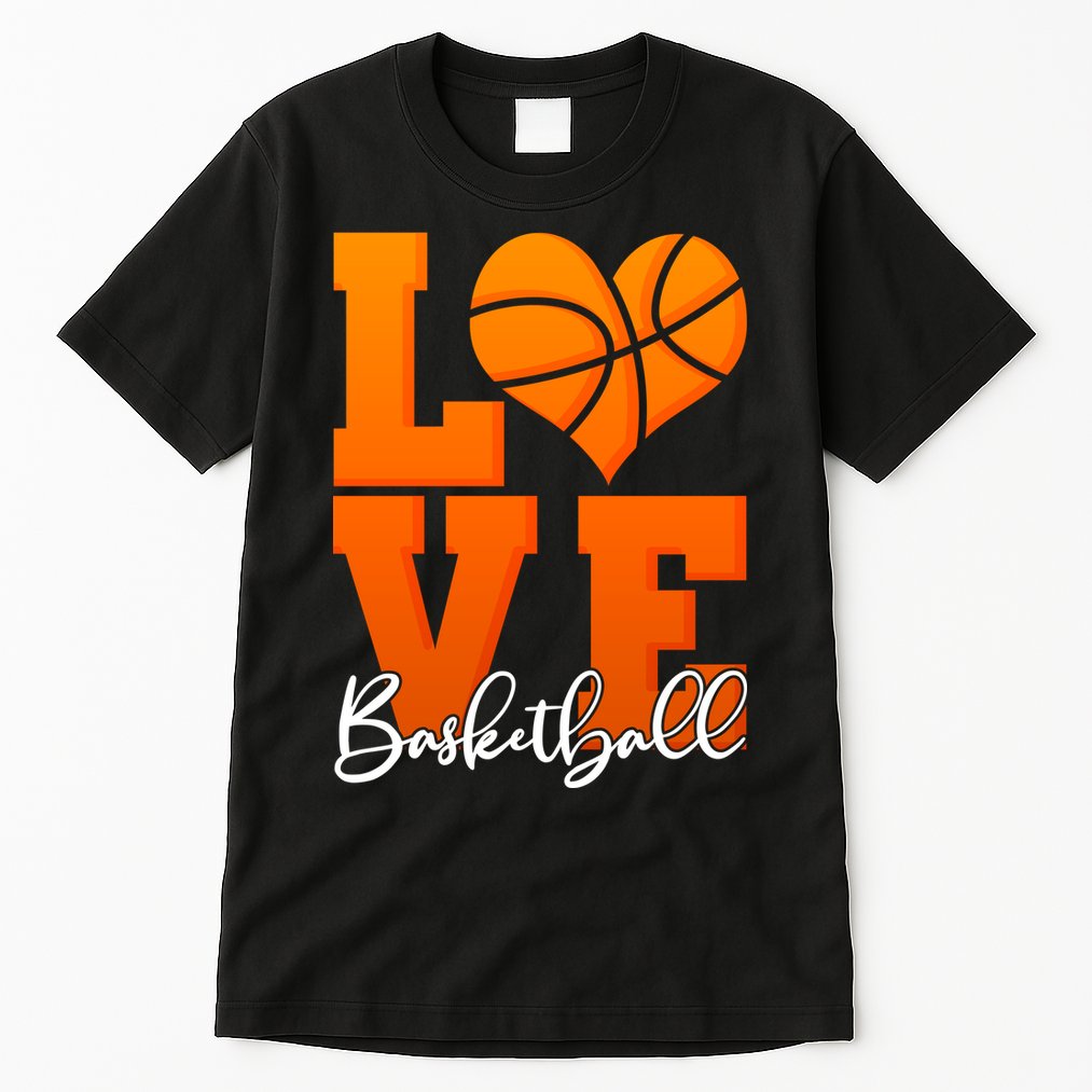 I Heart Basketball Tall T-Shirt
