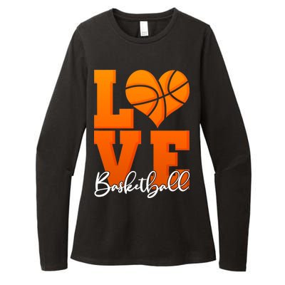 I Heart Basketball Womens CVC Long Sleeve Shirt