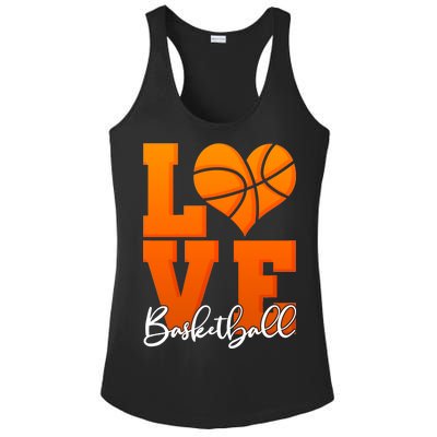 I Heart Basketball Ladies PosiCharge Competitor Racerback Tank