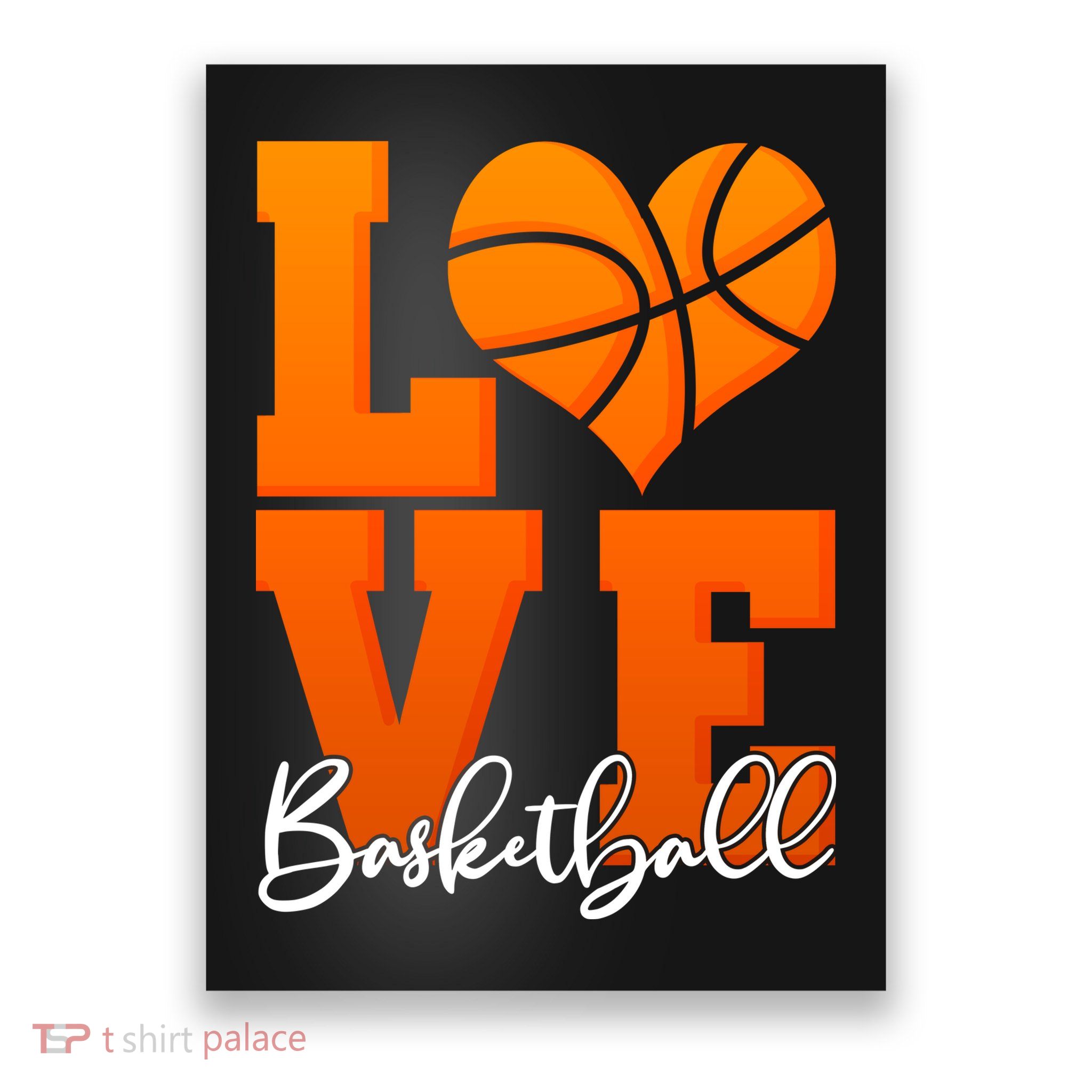 I Heart Basketball Poster