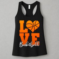 I Heart Basketball Womens Tank Top