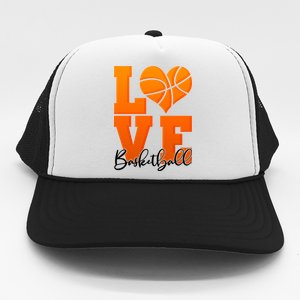 I Heart Basketball Trucker Hat