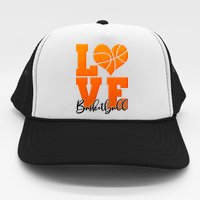 I Heart Basketball Trucker Hat