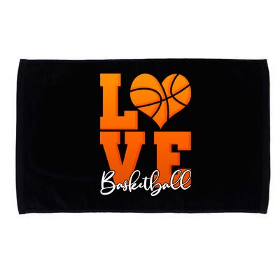 I Heart Basketball Microfiber Hand Towel