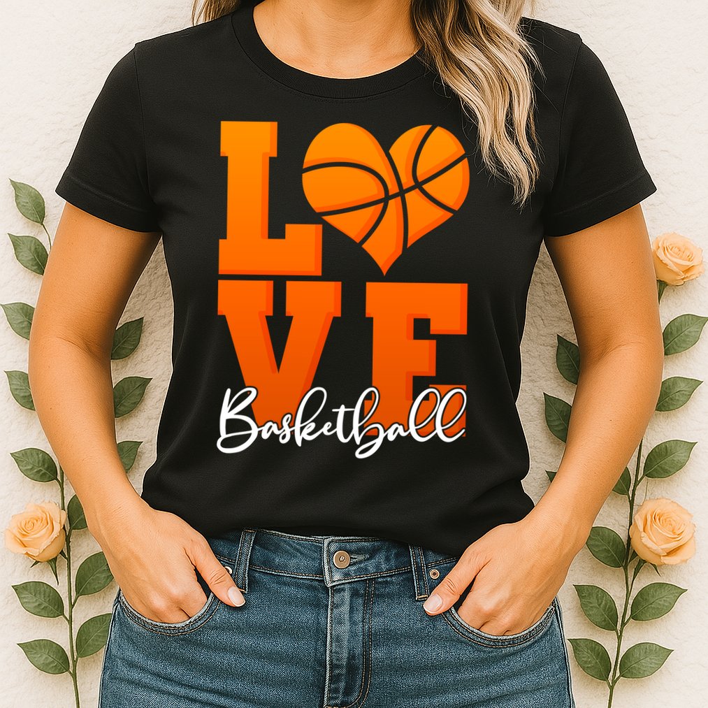 I Heart Basketball Womens T-Shirt