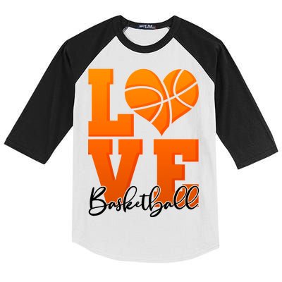 I Heart Basketball Kids Colorblock Raglan Jersey