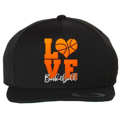 I Heart Basketball Wool Snapback Cap