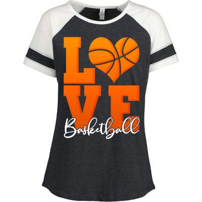 I Heart Basketball Enza Ladies Jersey Colorblock Tee