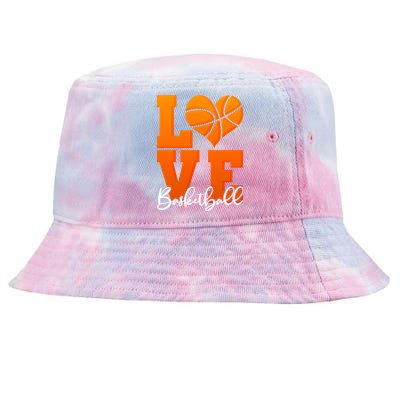 I Heart Basketball Tie-Dyed Bucket Hat