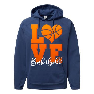 I Heart Basketball Performance Fleece Hoodie