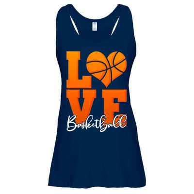 I Heart Basketball Ladies Essential Flowy Tank