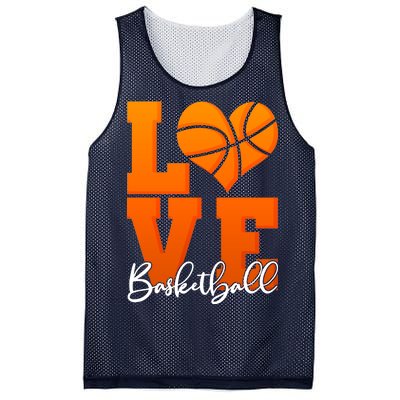 I Heart Basketball Mesh Reversible Basketball Jersey Tank