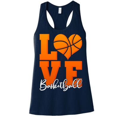 I Heart Basketball Women's Racerback Tank