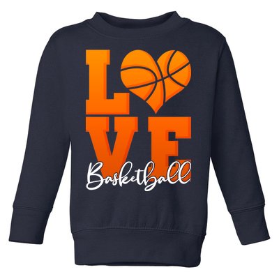 I Heart Basketball Toddler Sweatshirt