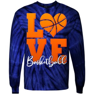 I Heart Basketball Tie-Dye Long Sleeve Shirt