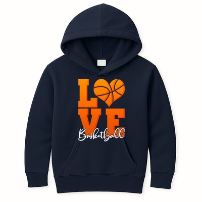 I Heart Basketball Kids Hoodie