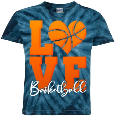 I Heart Basketball Kids Tie-Dye T-Shirt