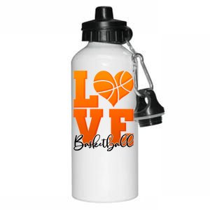 I Heart Basketball Aluminum Water Bottle 