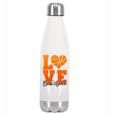 I Heart Basketball Stainless Steel Insulated Water Bottle