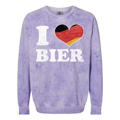 I Heart Beer Oktoberfest Colorblast Crewneck Sweatshirt