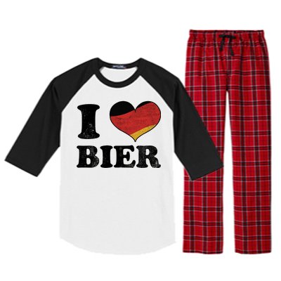 I Heart Beer Oktoberfest Raglan Sleeve Pajama Set