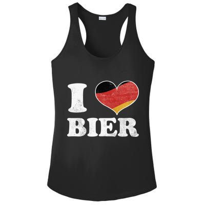 I Heart Beer Oktoberfest Ladies PosiCharge Competitor Racerback Tank