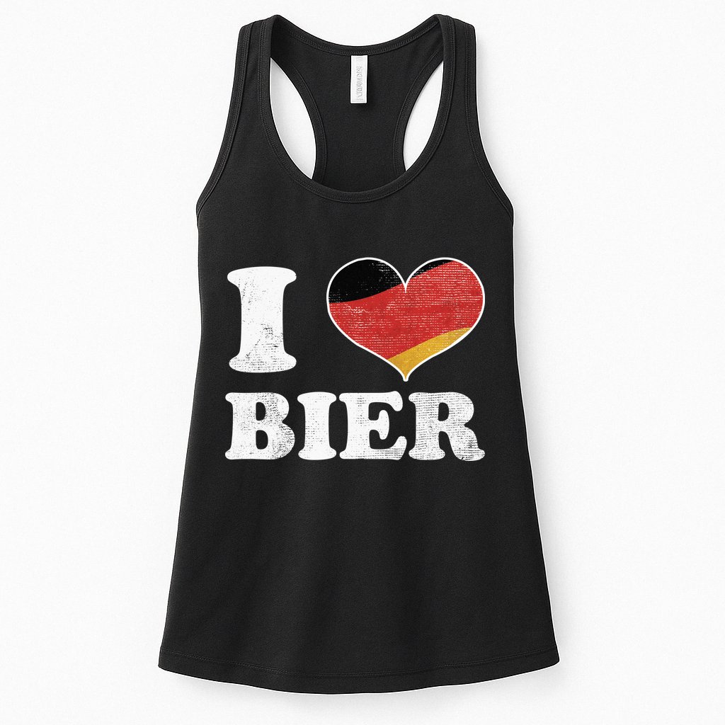 I Heart Beer Oktoberfest Womens Tank Top