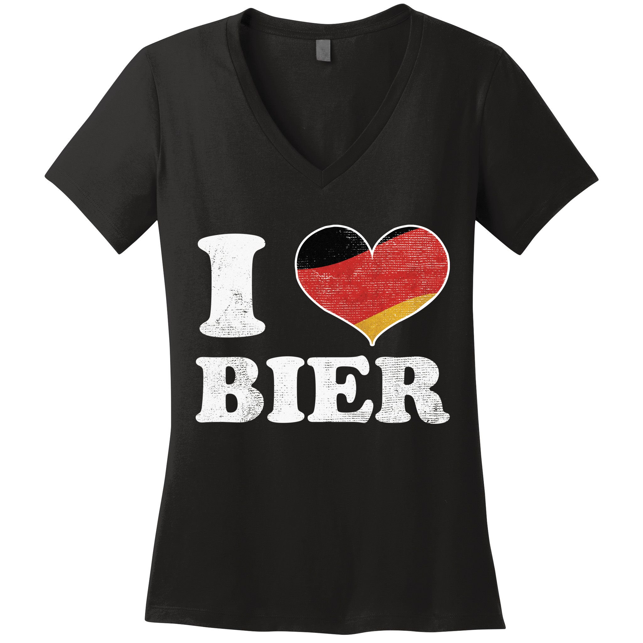 I Heart Beer Oktoberfest Women's V-Neck T-Shirt