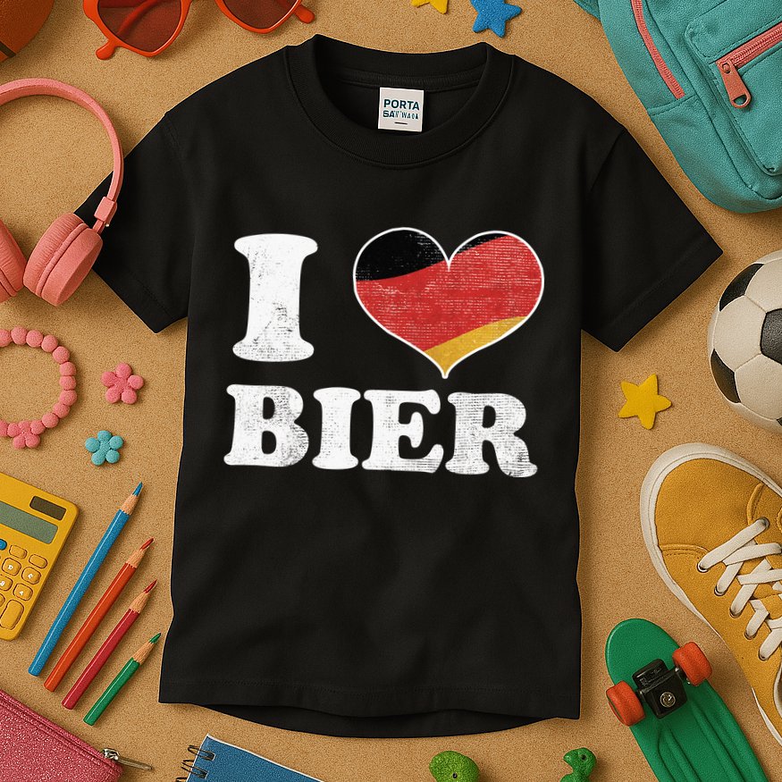 I Heart Beer Oktoberfest Kids T-Shirt