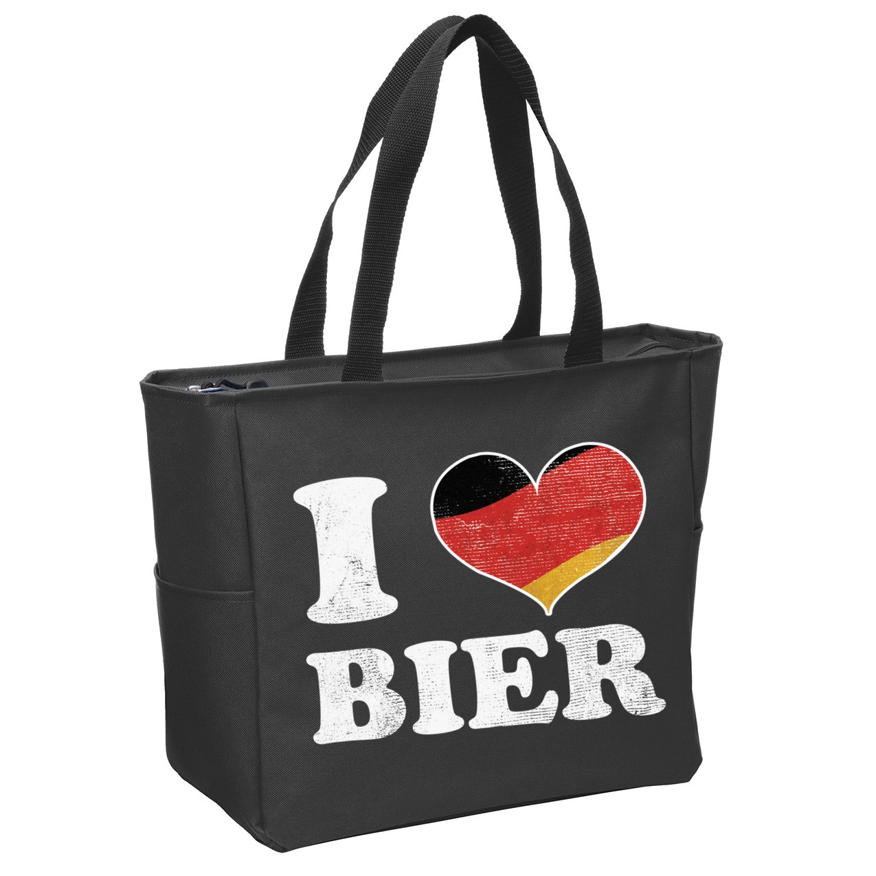 I Heart Beer Oktoberfest Zip Tote Bag