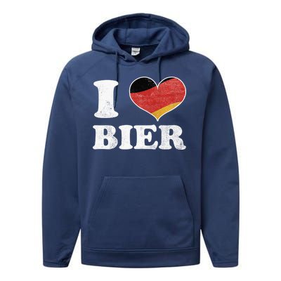 I Heart Beer Oktoberfest Performance Fleece Hoodie