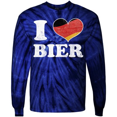 I Heart Beer Oktoberfest Tie-Dye Long Sleeve Shirt