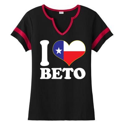 I Heart Beto Ladies Halftime Notch Neck Tee