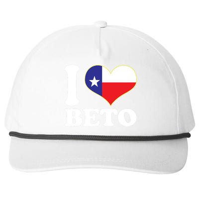 I Heart Beto Snapback Five-Panel Rope Hat