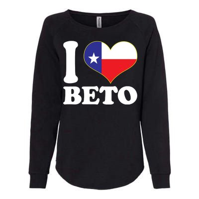 I Heart Beto Womens California Wash Sweatshirt